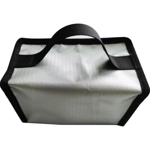 155x115x90mm Waterproof Fireproof Explosion-Proof Safety Bag Built-in Partition for FPV RC Model Drone Batteries