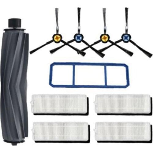 Main Brush Hepa Filter Side Brush Primary Dust Filter for Chuwi Ilife A7 A9S Vacuum Cleaner Parts Replacement Filter