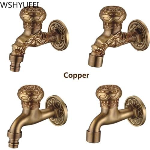 1pcs WSHYUFEI Golden New Hardware Wash Basin Faucet Waterfall Brass Bathroom Sink Installation Basin Faucet Free Shipping