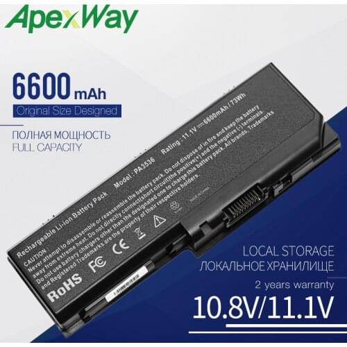 11.1V Laptop Battery PA3536U-1BRS for Toshiba Satellite L350 L355 L355D P200 P200D P205 P300 P305 Series PABAS100 PABAS101 9Cell