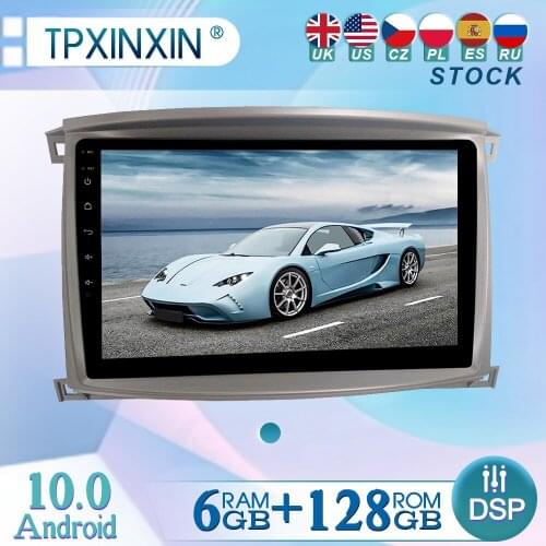 6+128GB For Toyota Land Cruiser 05-07 Android10 Radio Player Car GPS Navigation Head Unit Car Radio with Screen WIFI DSP CARPLAY