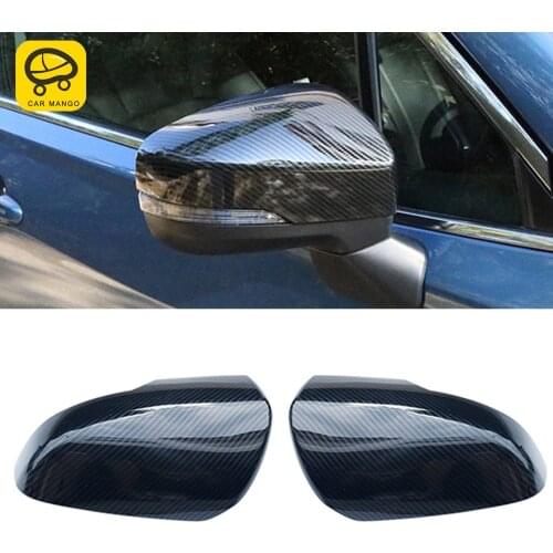 CarMango for Subaru Forester 2019-2021 Car Accessories Side Rearview Mirror Cover Chrome Case Sticker Frame Exterior Decoration