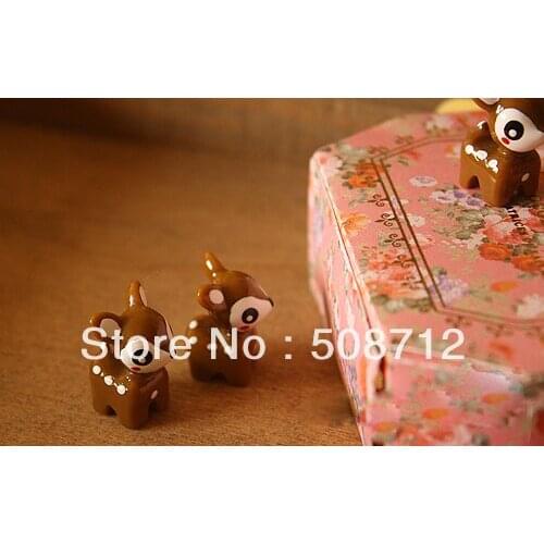 Free shippin!!! 30pcs/lot 18*13mm sika deer pendant Stuffing/ filler For Glass Cover Vials Pendant