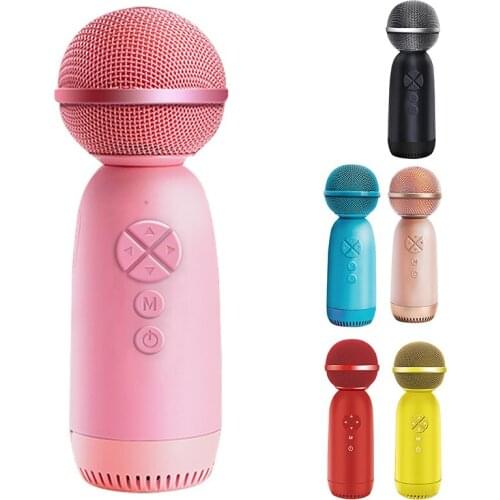 Wireless Microphone 5 In 1 Recording Singing Microphone Children Adult Karaoke Microphone