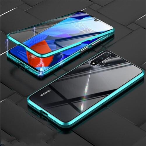 Meta Magnetic Adsorption Case for Samsung S21 Note S20 Ultra Tempered Glass Cover for Samsung S51 A71 S20 Note 10 S10 Plus Coque