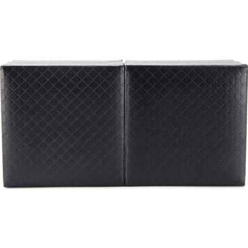 Black PU Leather Watch Case Storage Holder Organizer Bracelet Jewelry Box
