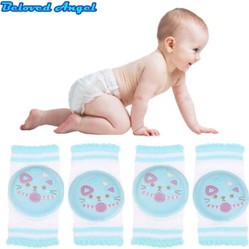 0-2T babys Non-slip Baby Kneecap Childrens Cotton KneePad Baby Crawling Knee Pads Terry Thick Mesh Breathable Harnesses Leashes