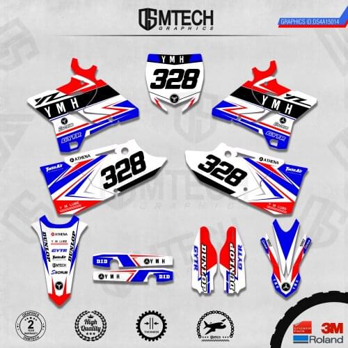 DSMTECH Customized Team Graphics Backgrounds Decals 3M Custom Stickers For YZ125-250 Two Stroke 2015-2019 014