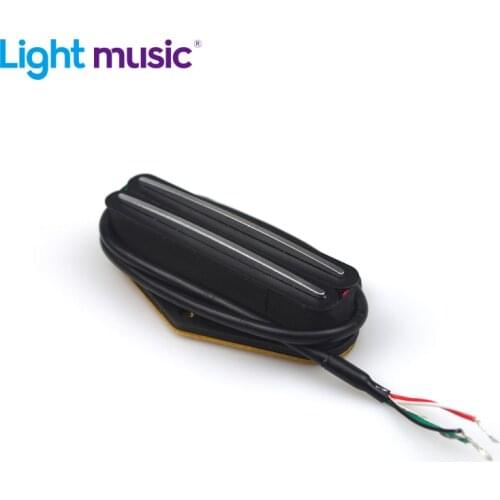 Black Color Electric Guitar Dual Rail Style Bridge Pickup For Telecaster Tele Ceramic Bridge Pickup Four Counduct with Shield