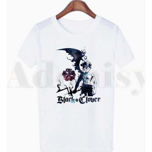 Black Clover Asta Japanese Anime Manga T Shirts Womens T-shirt Short Sleeve Female Tops Tees Harajuku Vintage