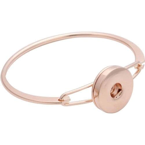 Xinnver Snap Bracelet Snap Jewelry Copper DIY Charms Bracelets Bangles Fit 18mm Snap Buttons Jewelry for Women
