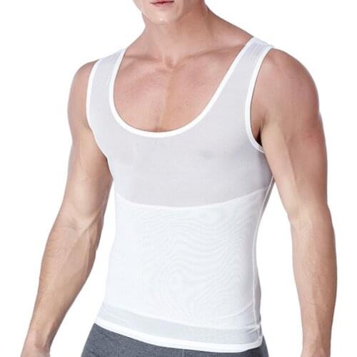 Men Posture Corrector Shaper Gynecomastia Corset Slimming Boobs Body Shaper Compression shirt Abdomen Control Big Belly Reducer