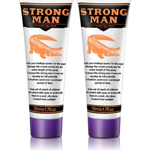 Strong Man Big Dick Herbal Penis Enlargement Cream 50ml Male Penis Extender Erection Enhancer Increase Penis Thickening Growth