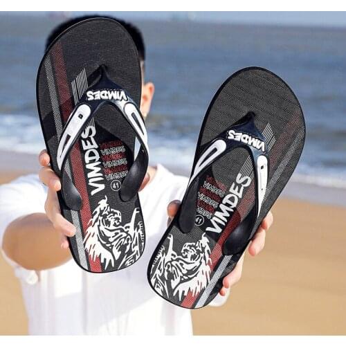 Men Summer Flip Flops Beach Sandals Anti-slip Casual Flat Shoes Slippers Zapatos Chanclas De Hombre Chaussure Homme TX243