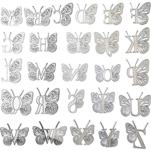 Butterfly Letters Metal Cutting Dies Stencil DIY Scrapbooking Album Paper Card Template Mold Embossing Craft Decoration
