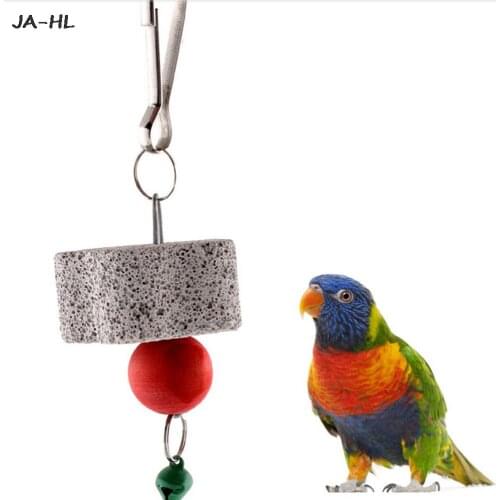 4cm Molar Stone Parakeet Cockatiel Toy Mineral Parrot Mouth Grinding Stone Parrot Mouth Grinding Stone Cage Toy New