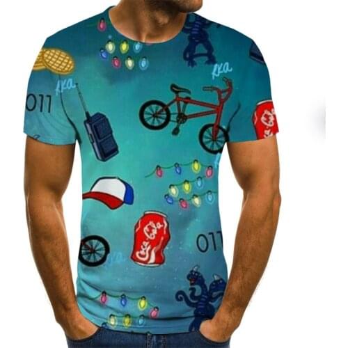 2020 Newest 3D Printed T-Shirt Ink Draw Pattern Short Sleeve Men Summer Casual Tops Tees Fashion O-Neck Tshirt