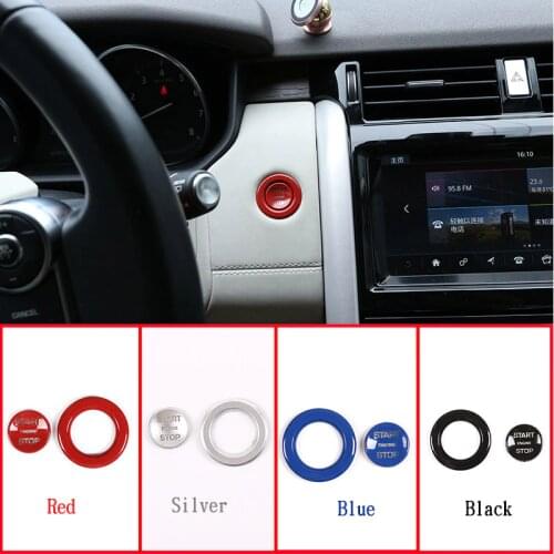 For Land Rover Discovery Sport LR5 Range Rover Sport Vogue Evoque Engine Start Stop One Buttons Ring Cover Trim Car Accessories