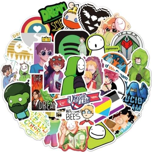 50/100PCS Anime Dream Smp Graffiti Stickers DIY Travel Luggage Guitar Fridge Laptop Waterproof Cartoon Sticker Decal for Kids