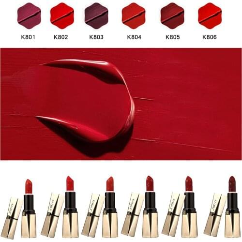 Natural Red Color Sensational Lipstick Moisturizing Lip Makeup Matte Finish High quality Material Matte Lipsticks Nonstick Cup