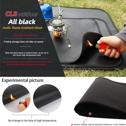 Barbecue Fireproof Heat-Proof Mat Picnic Blanket Outdoor Camping Resistance Fire Silicone Blanket Grill Insulation Splatter Mat