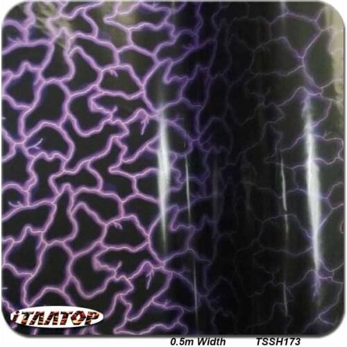 ITAATOP Purple Flash Lighting Film Hydro Dipping Film Hydrographic Film 0.5M * 2/10/20M TSSW173