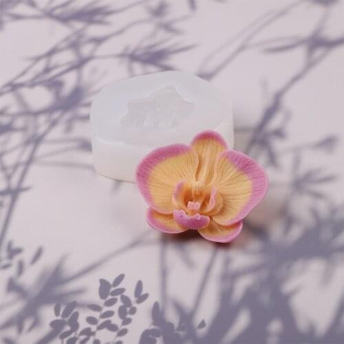 P15D 3D Phalaenopsis Candle Silicone Mold Aromatherapy Candle Silicone Soap Mold