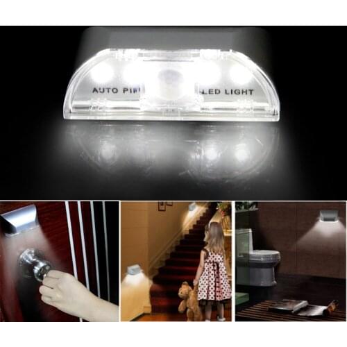 4 LED Auto PIR LED Light PIR Infrared IR Wireless Auto Sensor Motion Detector Keyhole Lamp