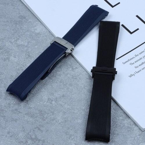 Watch Accessories Band Fit For TAG Strap For HEUER GRAND CARRERA AQUARACER Waterproof Rubber Silicone Watchband Bracelet Chain