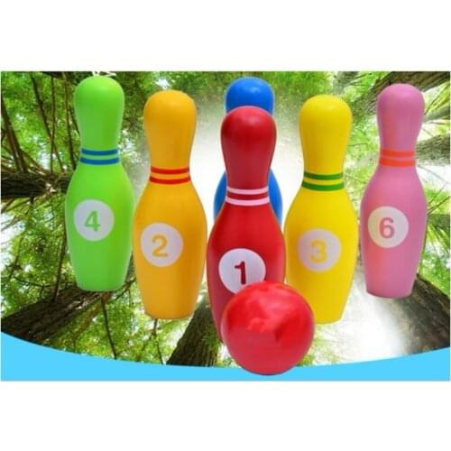 Suzakoo Large size wooden bowling ball sport Entertainment funny game