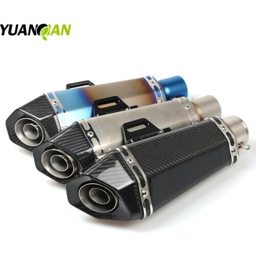 Universal 36- 51mm Motorcycle Modified Exhaust Scooter Muffler Exhaust For kawasaki z1000 zr1000 ZZR250 ZZR400 ZZR600 ZXR250