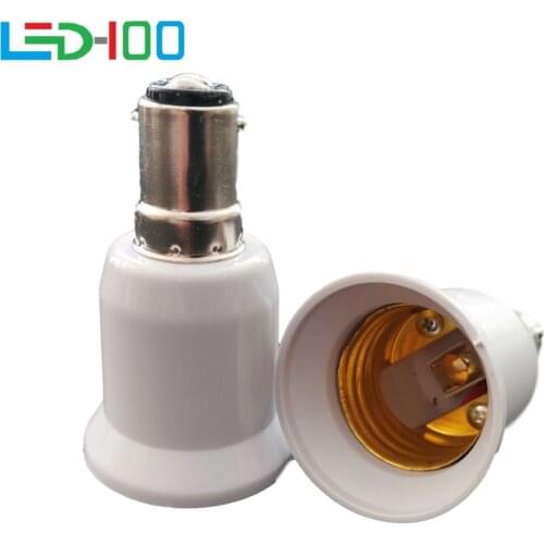 NEW Rotary B15 to E27 Lamp Holder Adjustable LED Light Bulb Socket Base Adapter Screw Light Bulb Lamp Socket Holder Dropshipping