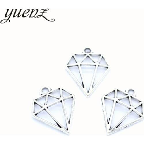 YuenZ Hot sell 20pcs/lot metal antique silver color charms triangle pendant for necklace jewelry findings 19*16mm J434