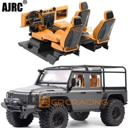 GRC TRAXXAS TRX-4 Defender Guard Yellow/orange interior TRX4 simulation center console seat steering wheel modification G161DH