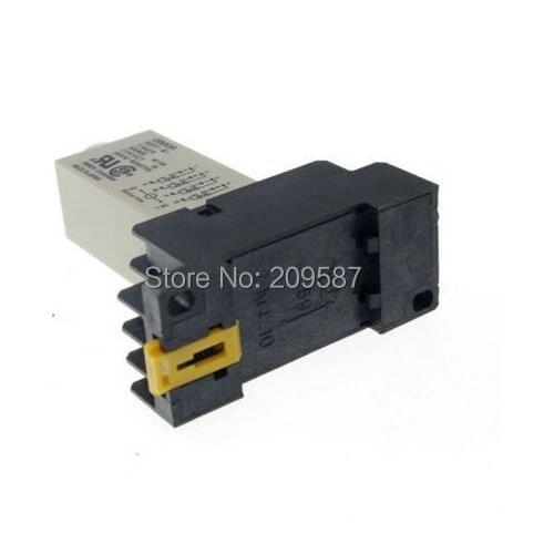 1Set DC 12V 5A H3Y-4 H3Y Delay Timer Time Relay 0-5 Second 5s 5sec 12VDC & Base
