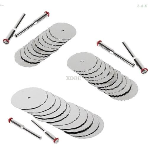 10 x 22mm Wood Circular Saw Blade Disc + 2 x Rod Dremel Rotary Cutting Tool M05 dropship L29K