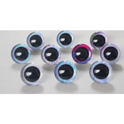 4PCS Symphony eyes 9 12 14 16 18 20 25 30 35mm New 3D Colorful Toy Eyes + Washer for Diy Plush Doll--H10A--style OPTION