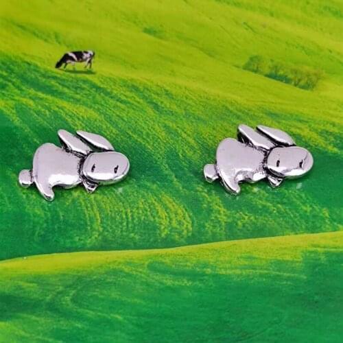 Hzew 5pcs cute rabbit pendant charm for child gift women