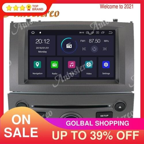 Android 10.0 4G Car Auto Radio GPS Navigation For Peugeot 407 2004-2010 Car DVD Multimedia Player Tape Recorder Head Unit