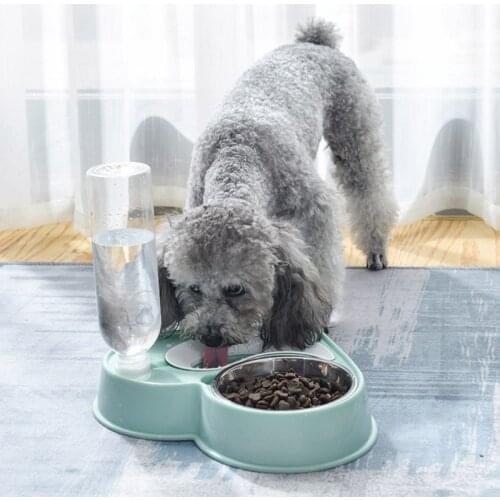 Pet Cat Dog Heart Type Automatic Feeding Feeding Feeder (including Stainless Steel Bowl)