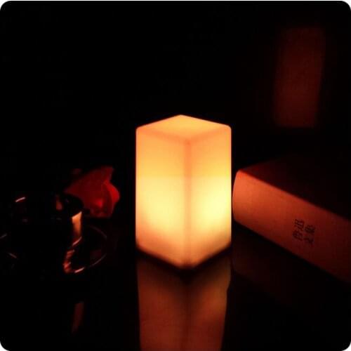 D75 * 75 * 135 mm 7 color change rechargeale lithium battery table mood lamp Free shipping 1pc