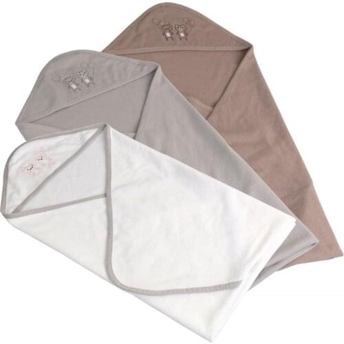 Baby Towels Cotton Newborn Baby Towels Kids Cartoon Animal Blanket Hooded Breathable Boy Girl Washcloth Blanket Soft Towels