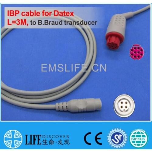 GE datex IBP cable for B.Braud disposable pressure transducer