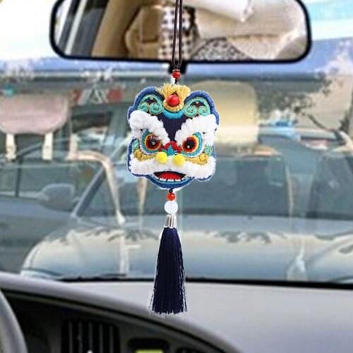 Lion Design Embroidery DIY Handmade Material Package Self-embroidered Sachet Safety Pendant Sachet Embroidery Material Package