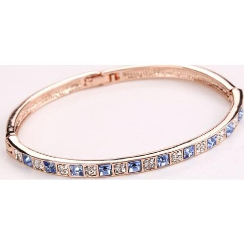 Sweet Bracelet Bangle For Women Couples Fashion Bracelets Crystal charm girlfriend Chain popular Jewelry Bangles exquisite gift