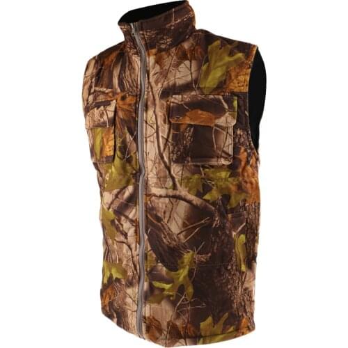 Mens Lightweight Camouflage Vest - Super Comfortable and Thermal Warm Fleece Hunting Waistcoat