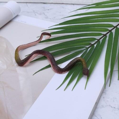 Novelty Trick Toys Simulation Snake Whimsy Rubber Small Snakes BX0D