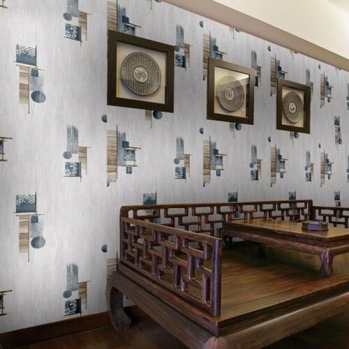 Beibehang New restaurant hotel balcony aisle hall waterproof wallpaper chess room restaurant Chinese style living room wallpaper