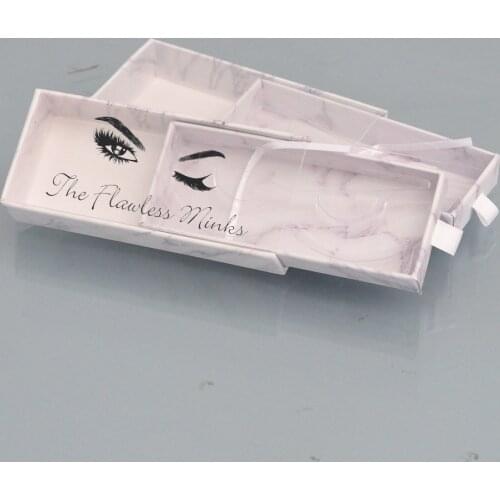 Sample Of Eyelash Packaging Box Lash Boxes Custom With Logo Faux Cils Mink Lashes Package Storage Drawer Case Business Vendors