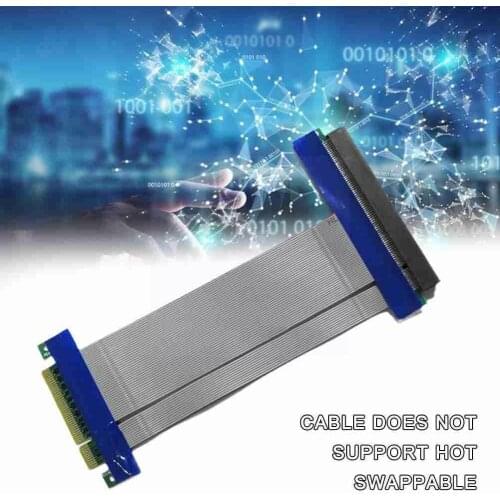 PCIE Riser Card Extender PCI E 8X To 16X Slot PCI-E PCIe X8 Graphics Extension Cable Extension Adapter Riser Cable Card Gol D2K1